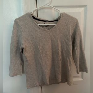Cream American Eagle Long Sleeve Top